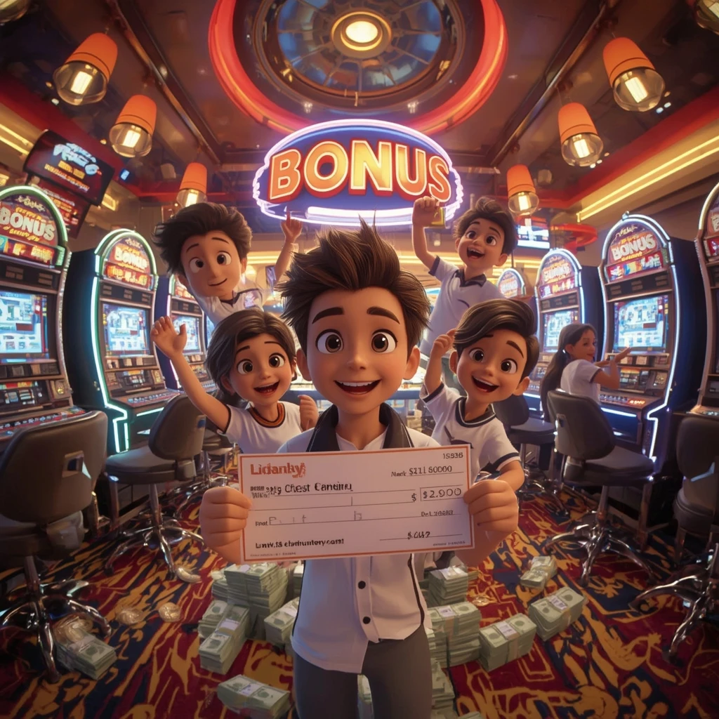 bonus dans les mains de l'homme au casino WIN VEGAS PLUS CASINO