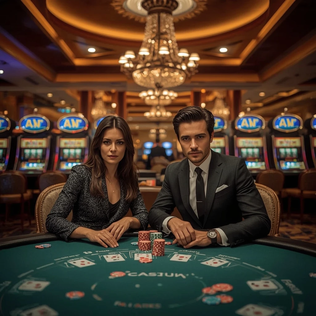 Deux joueurs de poker au Win Vegas Plus Casino